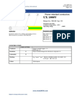 Halogen-free flame retardant UX 1000V cable