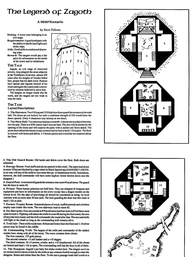 Merp-Extra-Adv-Adventurer s-Guild-Adventures-the-Legend-of-Zagoth | PDF