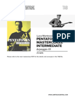 Intermediate Arpeggio Pentatonic Masterclass TAB