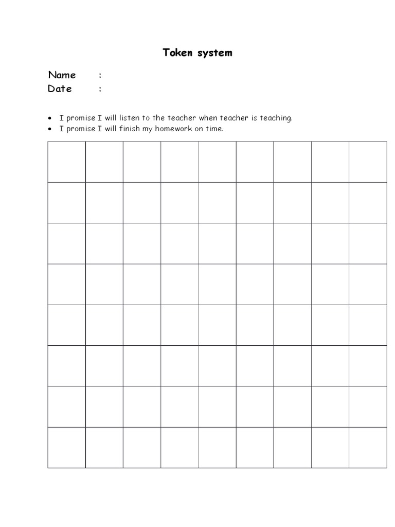 Name: Date:: Token System | PDF
