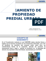 3.-Saneamiento de Propiedad Predial