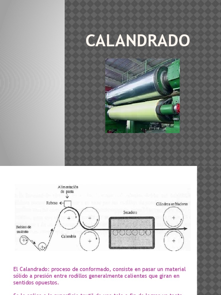 Proceso de Calandrado Textil | PDF | Hogar, jardinería y bricolaje ...