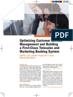 Optimizing Customer Service Management and Building a First-Class Telesales and Marketing Banking System