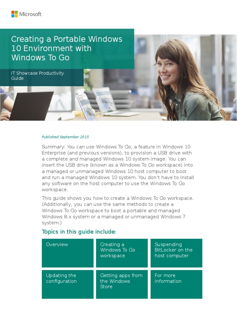 Creating A Portable Windows 10 Environment | PDF