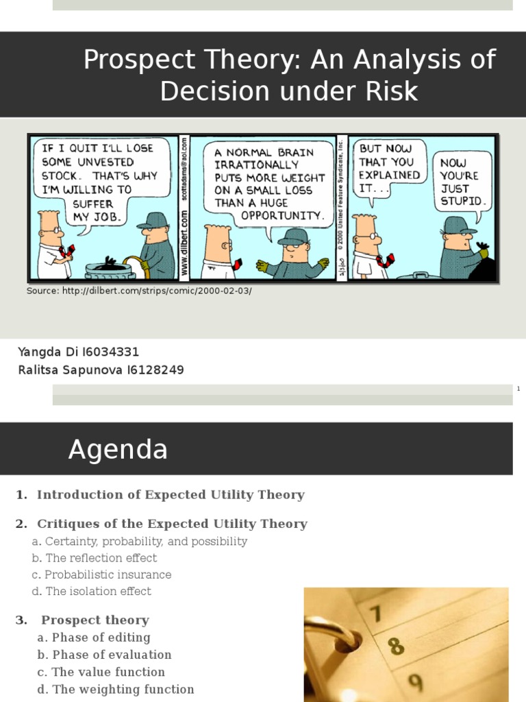 Presentation Prospect Theory Kahneman And Tversky Pdf Scientific