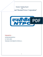 NTPC Barh Summer Training Report (Electrical)