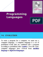 Programming Languages Evolution and Translation