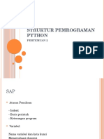 Pertemuan 2 - Struktur Pemrograman Python