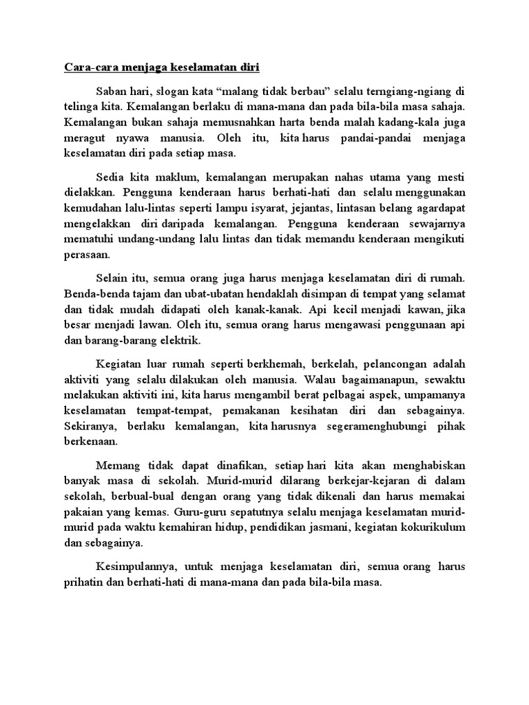 Karangan Upsr 3  PDF