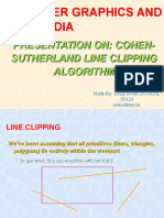 Computer Graphics and Multimedia: Presentation On: Cohen-Sutherland Line Clipping Algorithm