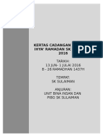 Kertas Cadangan Ihya Ramadhan 2015