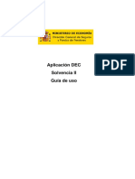Guía de Uso de La Aplicación DEC PDF