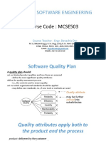 Advance Software Engineering: Course Code: MCSE503