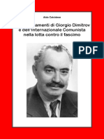 Gli Insegnamenti Di Giorgio Dimitrov e Dell'internazionale Comunista Nella Lotta Contro Il Fascimo