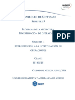 Unidad 1 Introduccion A La Investigacion de Operaciones PDF