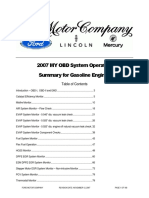 2007 MY OBD System Operation Summary For Gasoline Engines