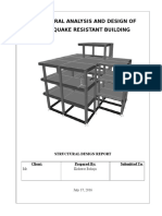 Structural Analysis and Design of Earthquake Resistant Building
