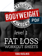 BPA Fat Loss Workout Sheets Month 1