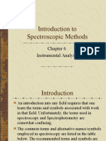 Introduction to Spectroscopic Methods