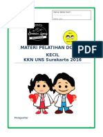 Booklet Materi Dokter Kecil - Kkn Uns Sembalun