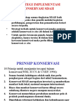 Strategi Implementasi Konservasi Sdah