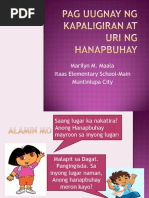 AP 2nd Aralin 1 Pag Uugnay NG Kapaligiran at Uri NG Hanapbuhay