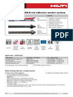 Technical Data Sheet for HVU Adhesive Anchor System Technical Information ASSET DOC 2331232