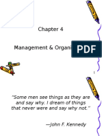 Chap 4 - Management & Organization