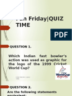 Fun Friday Quiz 19-AUG-2016