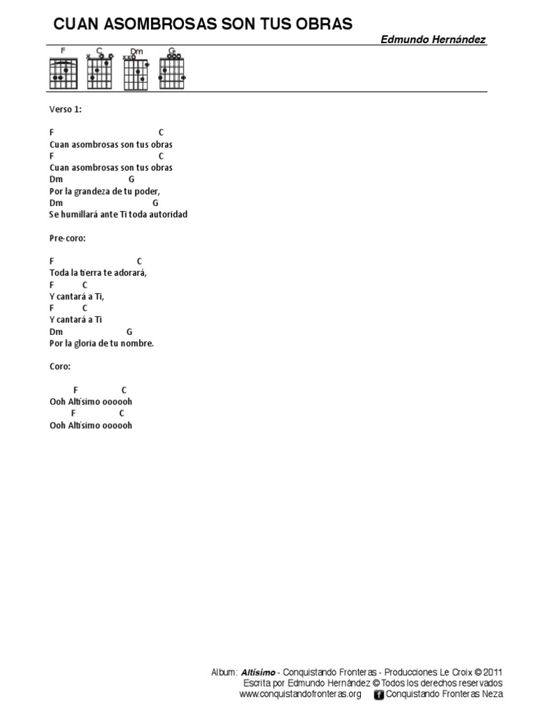 Cuan Asombrosas Son Tus Obras Conquistando Fronteras scribd