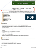 India Yearbook Mock Test #1_ Chapter 1 to 12 for UPSC Prelims