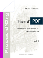 Pieces de Orgue Revised by Henry Marechal Vol. 2