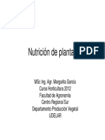 Nutrición de Plantas