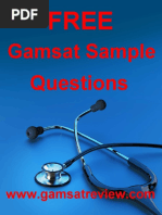Download Free Gamsat Sample Questionspdf by Mina Ragheb SN323085172 doc pdf