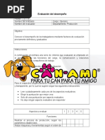 Formato Escala de Puntuacion Operario