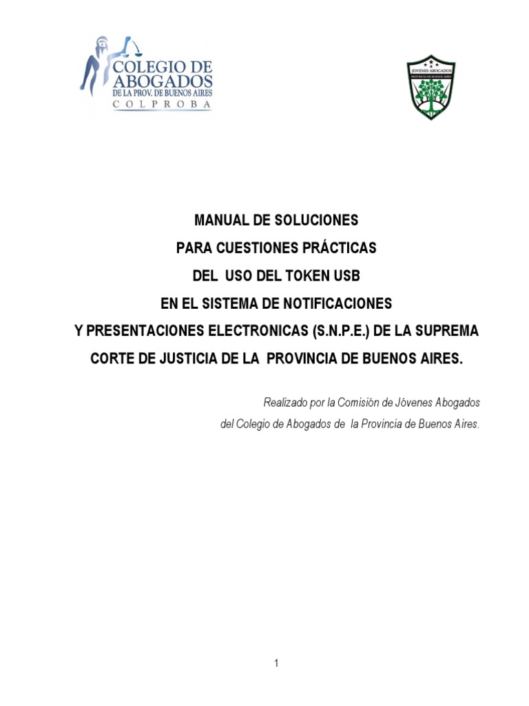 Manual De Soluciones Token Windows 10 Formato De Documento Portable