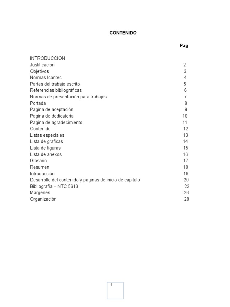 Normas Icontec | PDF | Tabla (base de datos) | Texto