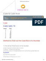 Cube & Cube Root - CRACK SSC PDF