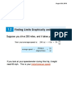 Notes 1.2 (Finding Limits Graphically and Numerically) PDF