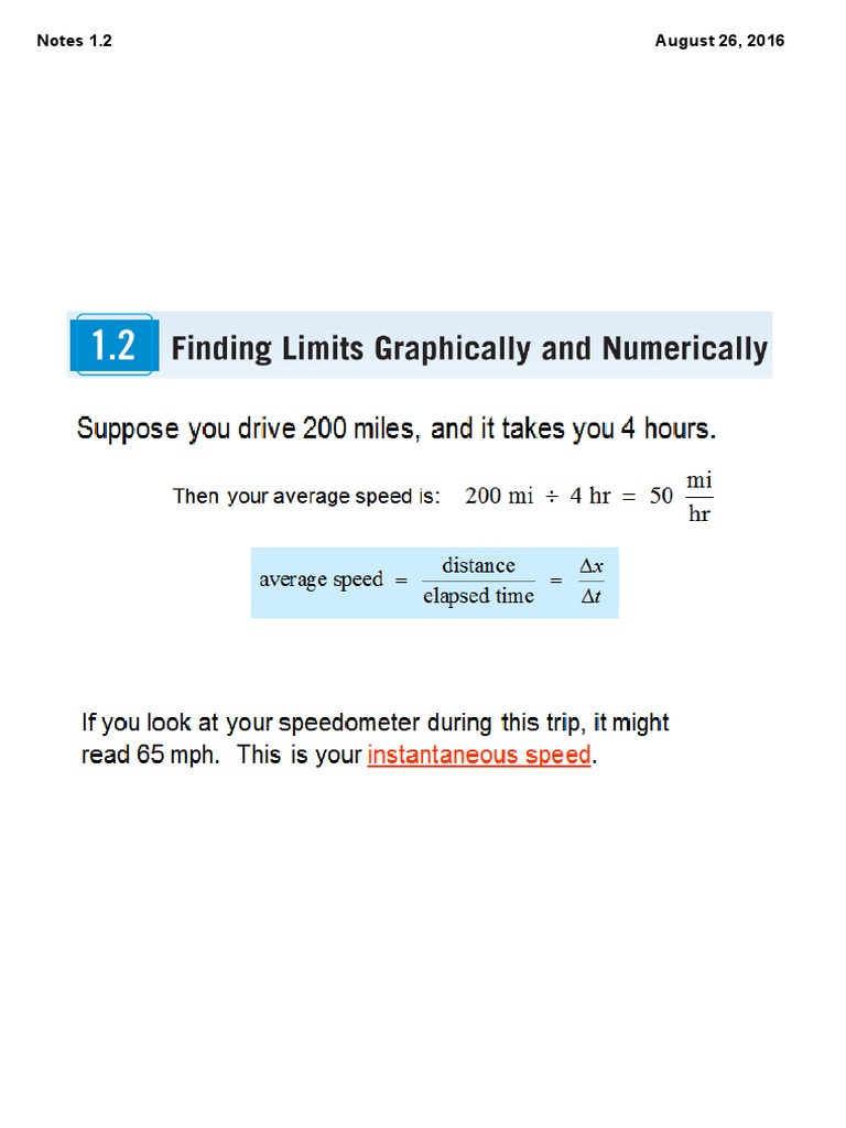Notes 1 2 finding limits graphically and numerically pdf pdf