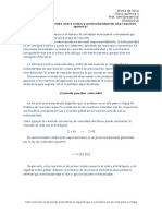 Orden y Molecularidad de Una Reacción Química 