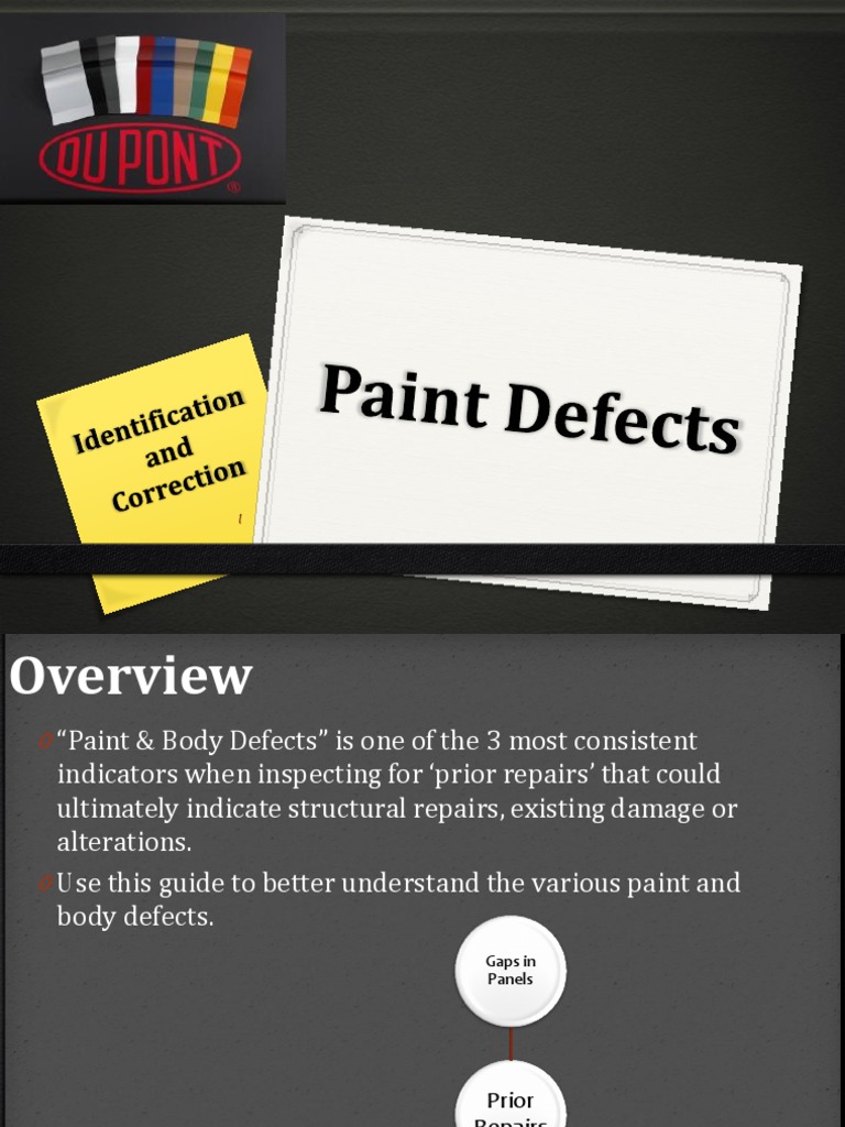 Identifying and Correcting Paint Defects PDF Paint Manmade Materials