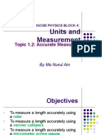 Topic 1c Measurements and Units
