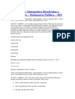 Questões de Matemática Resolvidas e Comentadas