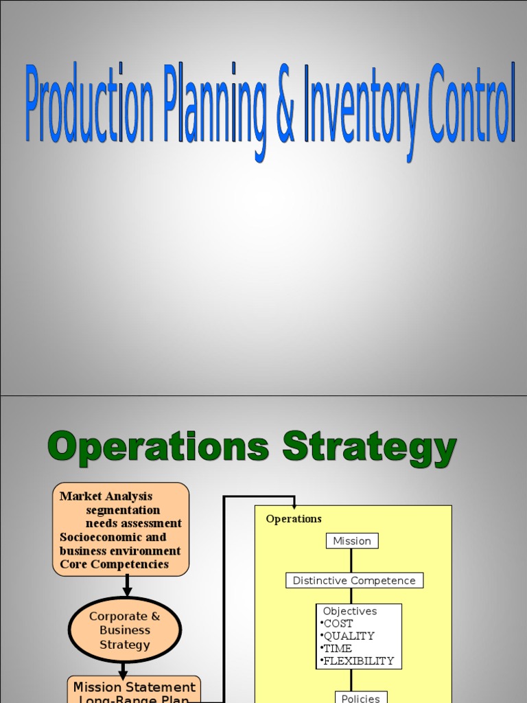 Pengenalan Production Planning | PDF