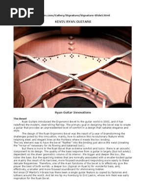 Acoustic Guitar Innovations