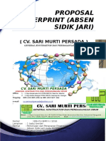 PROPOSAL FINGERPRINT (ABSEN SIDIK JARI) CV. SARI MURTI PERSADA