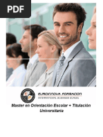 Master en Orientación Escolar + Titulación Universitaria