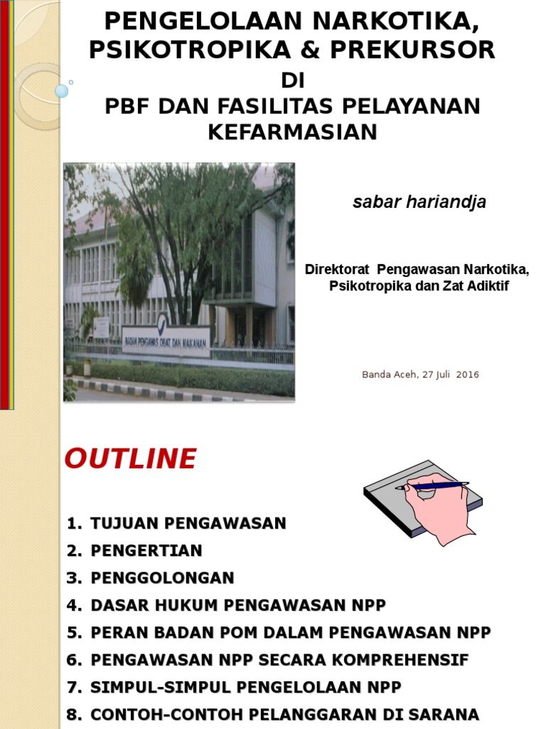 3 Pengelolaan Narkotika  Psikotropika Prekursor di PBF  3 Pengelolaan Narkotika  Psikotropika Prekursor di PBF
