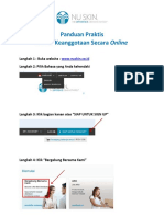 Panduan Pendaftaran Keanggotaan Online PDF